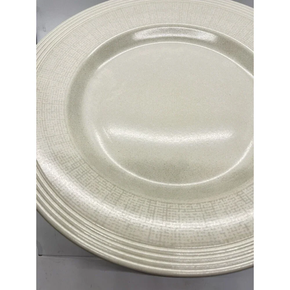 Wedgwood 'Paul Costello' 11.125 inch Plates in Limestone x 8